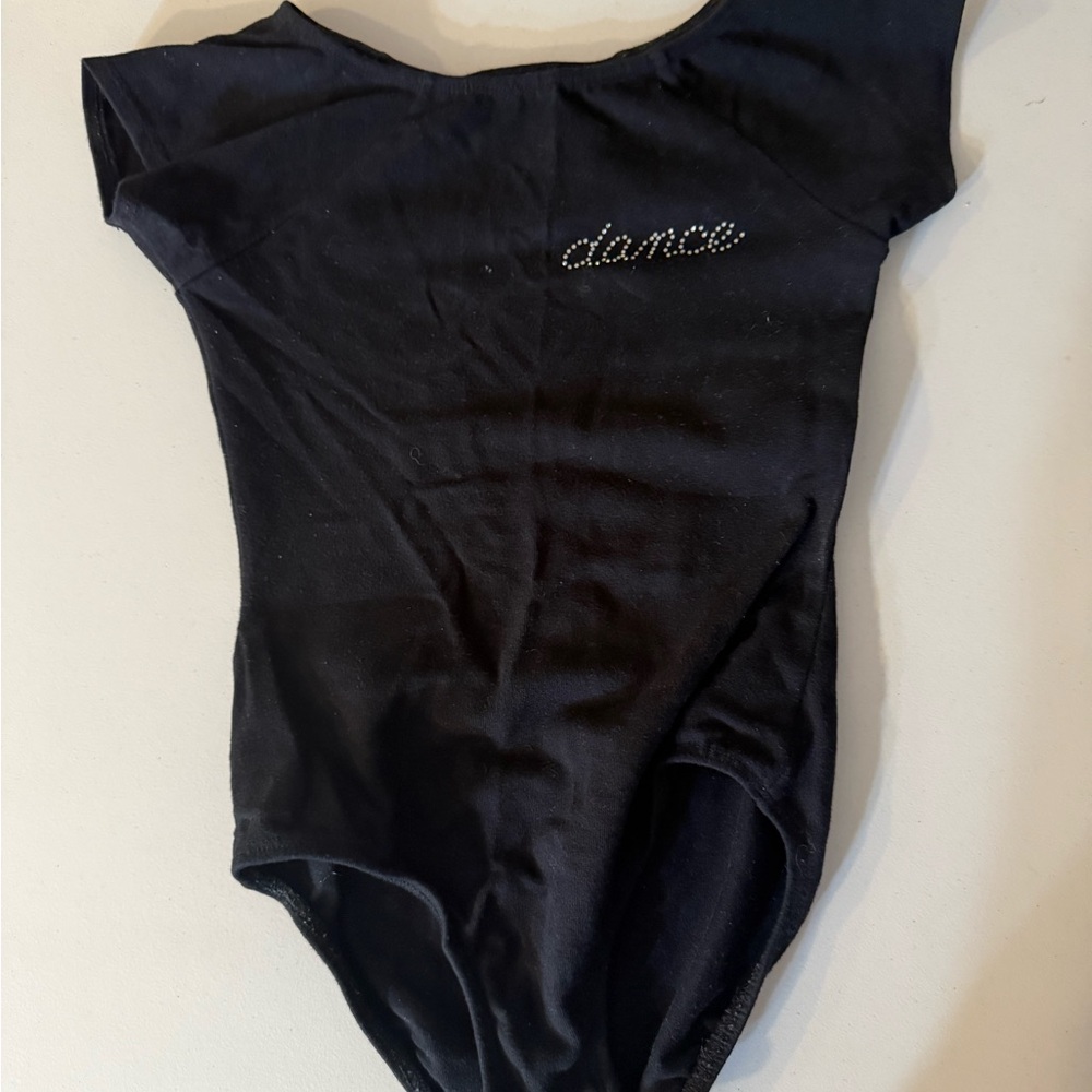 Black Dance Kids One Piece Leo Leotard